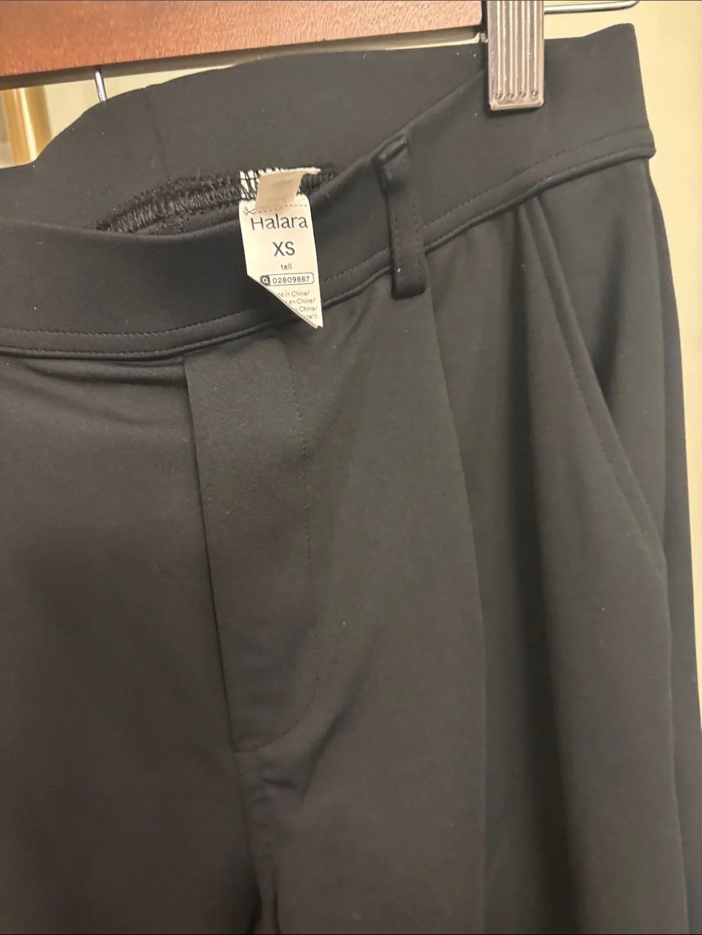 Halara Work Pants Stretchy Black Tall XS Dress Pants MSRP $62